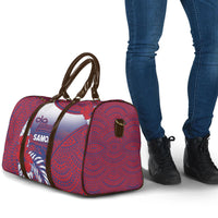 Faleula Samoa Village Travel Bag Falefa Valley Polynesian Tribal Hibiscus Floral
