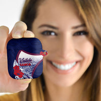Vailele Samoa Village AirPods Case Map Polynesian Tribal Hibiscus Floral