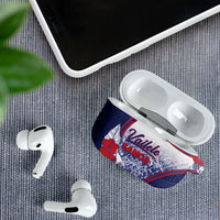 Vailele Samoa Village AirPods Case Map Polynesian Tribal Hibiscus Floral