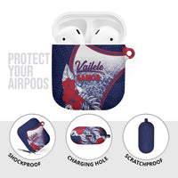 Vailele Samoa Village AirPods Case Map Polynesian Tribal Hibiscus Floral