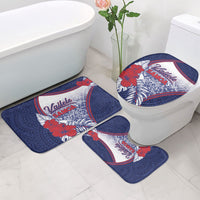 Vailele Samoa Village Bathroom Set Map Polynesian Tribal Hibiscus Floral