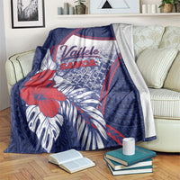 Vailele Samoa Village Blanket Map Polynesian Tribal Hibiscus Floral