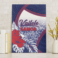Vailele Samoa Village Canvas Wall Art Map Polynesian Tribal Hibiscus Floral