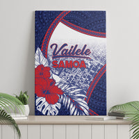 Vailele Samoa Village Canvas Wall Art Map Polynesian Tribal Hibiscus Floral