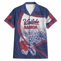 Personalised Vailele Samoa Village Hawaiian Shirt Map Polynesian Tribal Hibiscus Floral