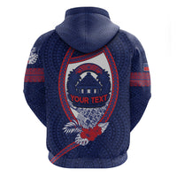 Personalised Vailele Samoa Village Hoodie Map Polynesian Tribal Hibiscus Floral