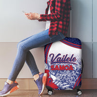 Vailele Samoa Village Luggage Cover Map Polynesian Tribal Hibiscus Floral
