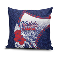 Vailele Samoa Village Pillow Cover Map Polynesian Tribal Hibiscus Floral