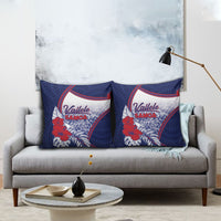 Vailele Samoa Village Pillow Cover Map Polynesian Tribal Hibiscus Floral