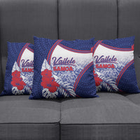 Vailele Samoa Village Pillow Cover Map Polynesian Tribal Hibiscus Floral