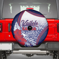 Vailele Samoa Village Spare Tire Cover Map Polynesian Tribal Hibiscus Floral