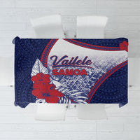 Vailele Samoa Village Tablecloth Map Polynesian Tribal Hibiscus Floral