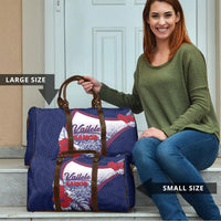 Vailele Samoa Village Travel Bag Map Polynesian Tribal Hibiscus Floral