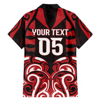 Custom Aotearoa Ngapuhi Family Matching Off The Shoulder Long Sleeve Dress and Hawaiian Shirt Maori Pattern New Zealand - Polynesian Pride