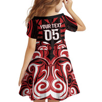 Custom Aotearoa Ngapuhi Family Matching Off Shoulder Short Dress and Hawaiian Shirt Maori Pattern New Zealand - Polynesian Pride