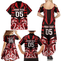 Custom Aotearoa Ngapuhi Family Matching Summer Maxi Dress and Hawaiian Shirt Maori Pattern New Zealand DT05 - Polynesian Pride