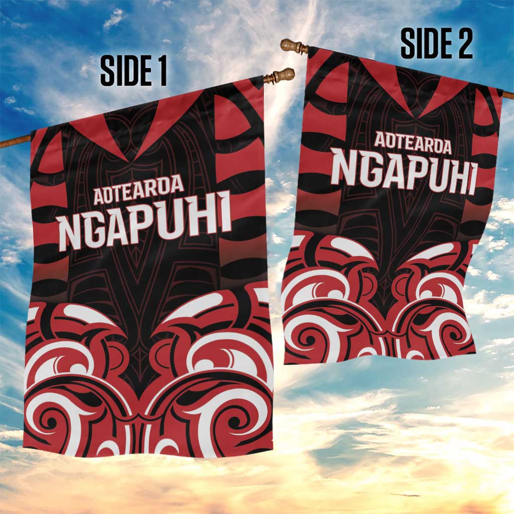 Aotearoa Ngapuhi Garden Flag Maori Pattern New Zealand DT05 - Polynesian Pride