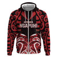 Custom Aotearoa Ngapuhi Hoodie Maori Pattern New Zealand - Polynesian Pride