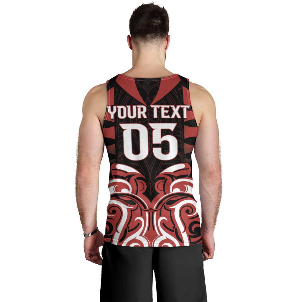 Custom Aotearoa Ngapuhi Men Tank Top Maori Pattern New Zealand - Polynesian Pride