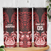 Custom Aotearoa Ngapuhi Skinny Tumbler Maori Pattern New Zealand DT05 - Polynesian Pride
