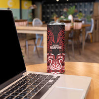 Custom Aotearoa Ngapuhi Skinny Tumbler Maori Pattern New Zealand DT05 - Polynesian Pride