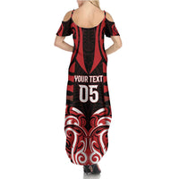 Custom Aotearoa Ngapuhi Summer Maxi Dress Maori Pattern New Zealand - Polynesian Pride