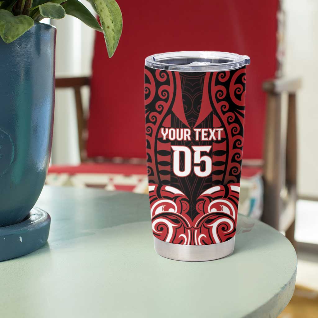 Custom Aotearoa Ngapuhi Tumbler Cup Maori Pattern New Zealand - Polynesian Pride