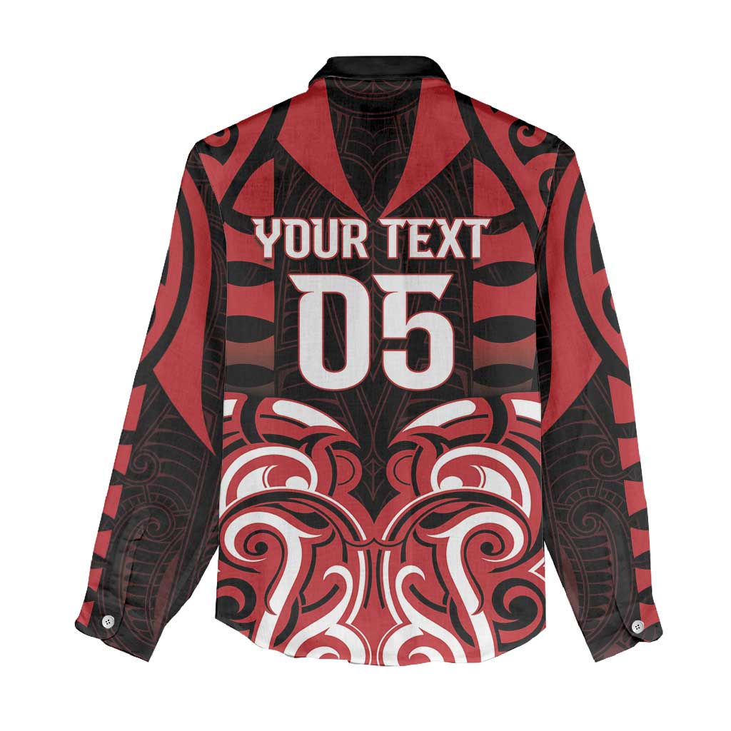 Custom Aotearoa Ngapuhi Women Casual Shirt Maori Pattern New Zealand DT05 - Polynesian Pride