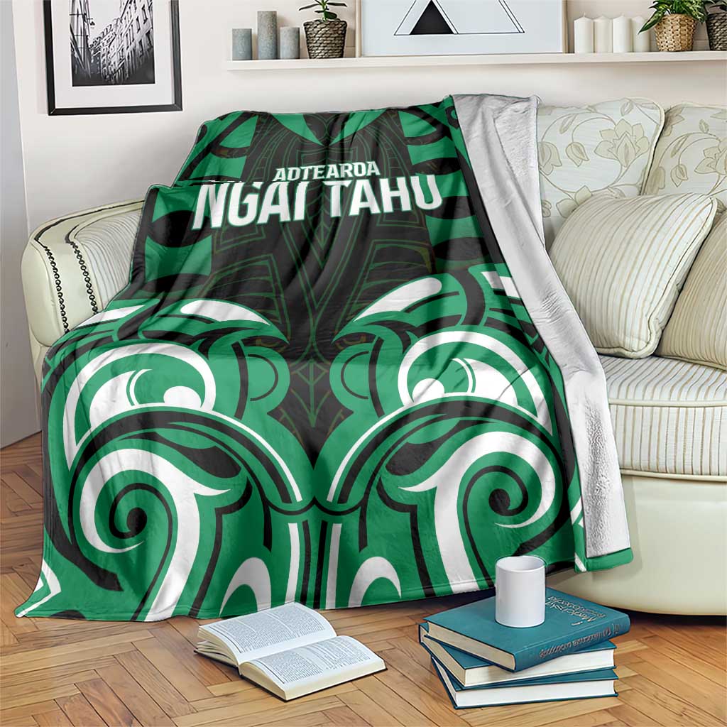 Aotearoa Ngai Tahu Blanket Maori Pattern New Zealand DT05 Green - Polynesian Pride
