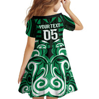 Custom Aotearoa Ngai Tahu Family Matching Short Sleeve Bodycon Dress and Hawaiian Shirt Maori Pattern New Zealand DT05 - Polynesian Pride