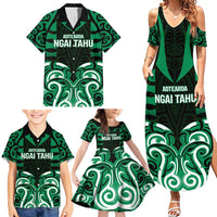 Custom Aotearoa Ngai Tahu Family Matching Summer Maxi Dress and Hawaiian Shirt Maori Pattern New Zealand DT05 - Polynesian Pride