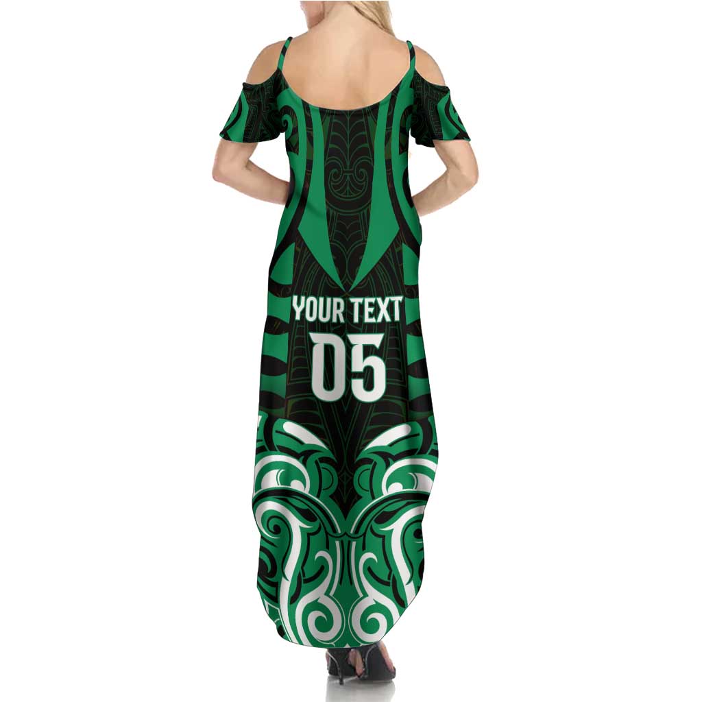Custom Aotearoa Ngai Tahu Family Matching Summer Maxi Dress and Hawaiian Shirt Maori Pattern New Zealand DT05 - Polynesian Pride