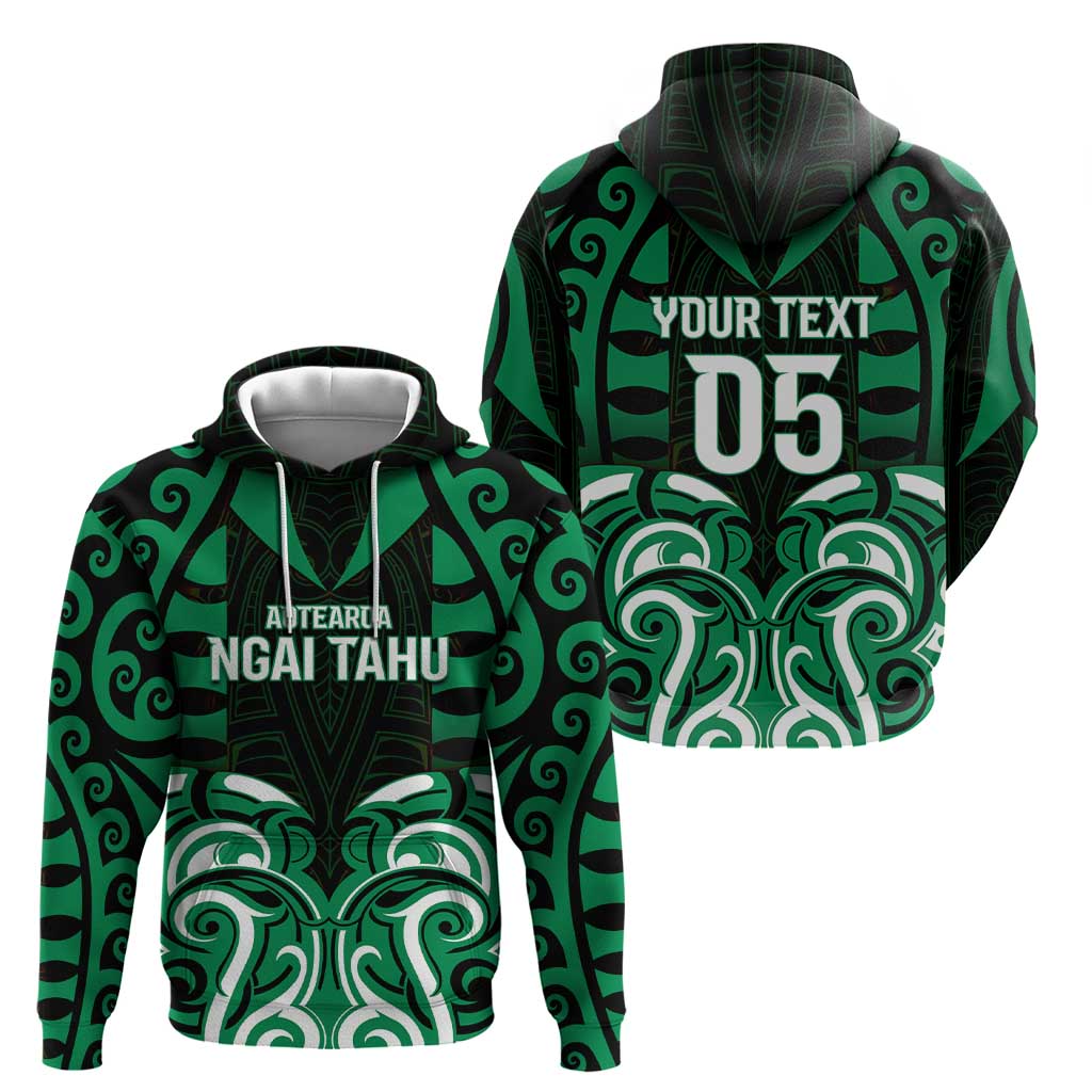 Custom Aotearoa Ngai Tahu Hoodie Maori Pattern New Zealand - Polynesian Pride