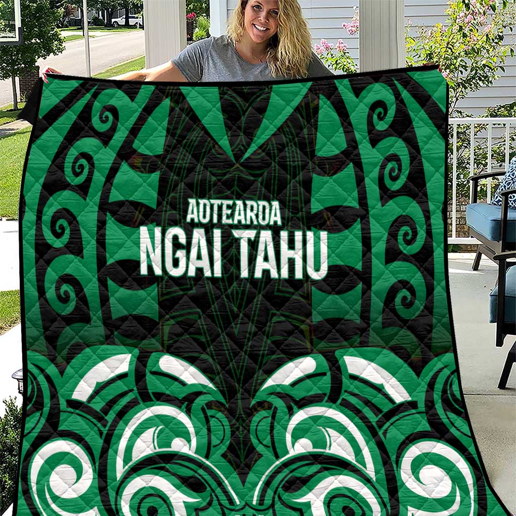 Aotearoa Ngai Tahu Quilt Maori Pattern New Zealand DT05 Green - Polynesian Pride