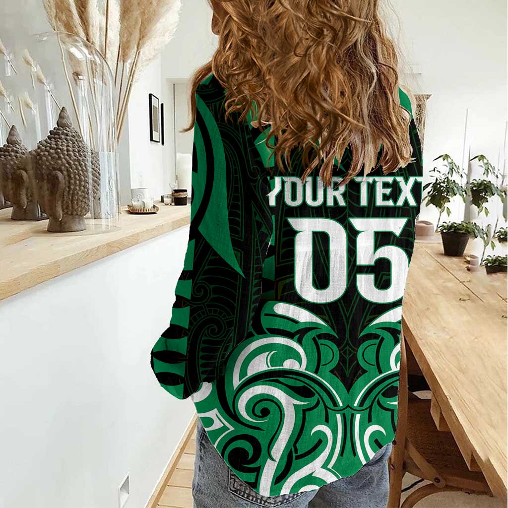 Custom Aotearoa Ngai Tahu Women Casual Shirt Maori Pattern New Zealand DT05 - Polynesian Pride