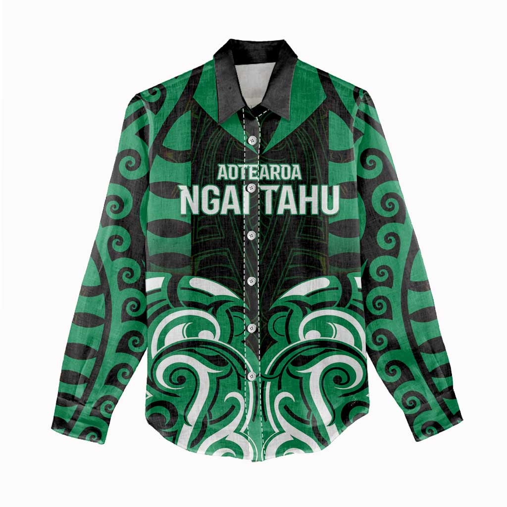 Custom Aotearoa Ngai Tahu Women Casual Shirt Maori Pattern New Zealand DT05 - Polynesian Pride
