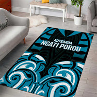 Aotearoa Ngati Porou Area Rug Maori Pattern New Zealand DT05 - Polynesian Pride