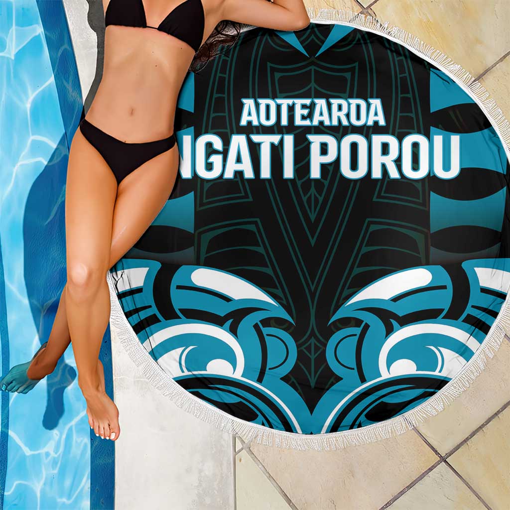 Aotearoa Ngati Porou Beach Blanket Maori Pattern New Zealand - Polynesian Pride