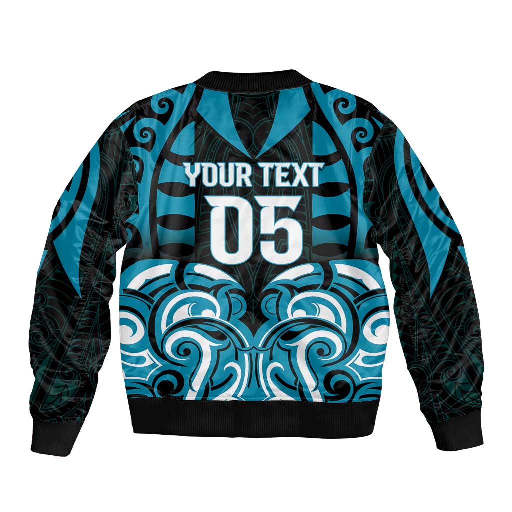 Custom Aotearoa Ngati Porou Bomber Jacket Maori Pattern New Zealand - Polynesian Pride