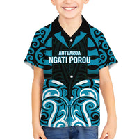 Custom Aotearoa Ngati Porou Family Matching Puletasi and Hawaiian Shirt Maori Pattern New Zealand - Polynesian Pride