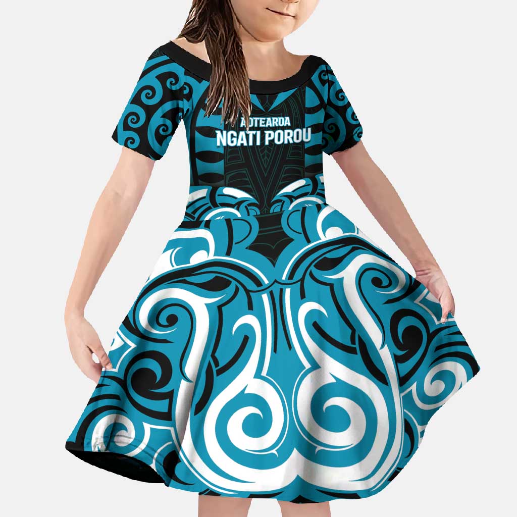Custom Aotearoa Ngati Porou Family Matching Tank Maxi Dress and Hawaiian Shirt Maori Pattern New Zealand - Polynesian Pride