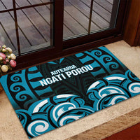 Aotearoa Ngati Porou Rubber Doormat Maori Pattern New Zealand DT05 - Polynesian Pride