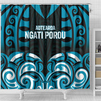 Aotearoa Ngati Porou Shower Curtain Maori Pattern New Zealand - Polynesian Pride