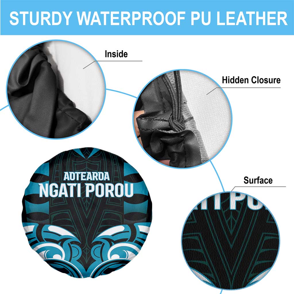 Aotearoa Ngati Porou Spare Tire Cover Maori Pattern New Zealand - Polynesian Pride