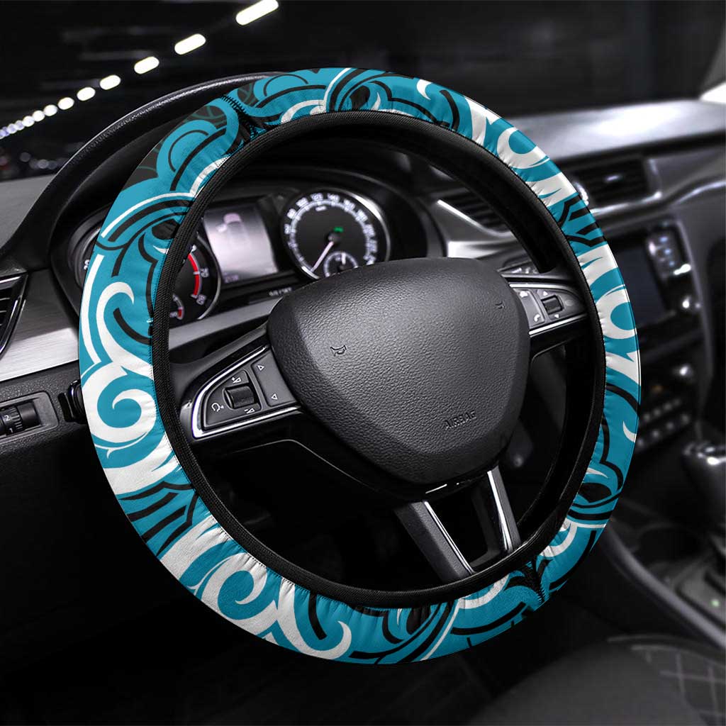 Aotearoa Ngati Porou Steering Wheel Cover Maori Pattern New Zealand - Polynesian Pride