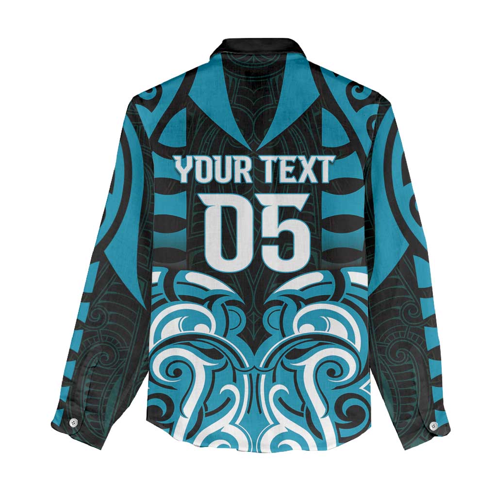 Custom Aotearoa Ngati Porou Women Casual Shirt Maori Pattern New Zealand DT05 - Polynesian Pride