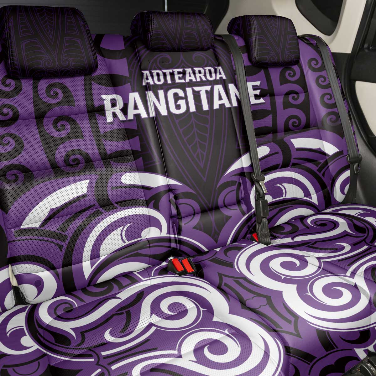Aotearoa Rangitane Back Car Seat Cover Maori Pattern New Zealand - Polynesian Pride