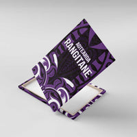 Aotearoa Rangitane Canvas Wall Art Maori Pattern New Zealand DT05 With Frame Purple - Polynesian Pride