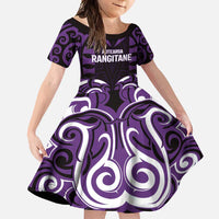 Custom Aotearoa Rangitane Family Matching Long Sleeve Bodycon Dress and Hawaiian Shirt Maori Pattern New Zealand - Polynesian Pride