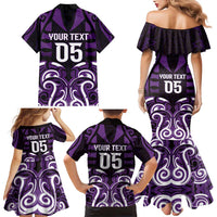 Custom Aotearoa Rangitane Family Matching Mermaid Dress and Hawaiian Shirt Maori Pattern New Zealand - Polynesian Pride